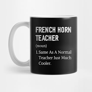 Christmas design for women mini French horn player Mug